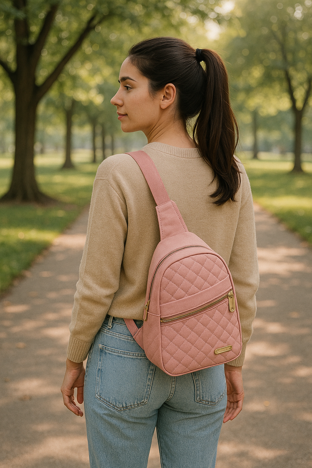 Quilted Crossbody Chest Bag